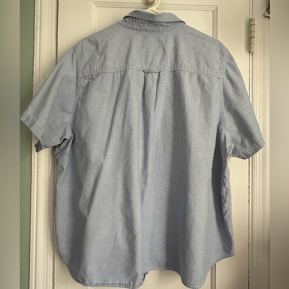 Embroidered Flowers Button Down Short Sleeves Women’s Top, Size: XXL - Picture 3 of 9